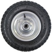 Resim Rulmanlı Şişme Tekerlek - Metal Jantlı - 350x80mm 110kg 