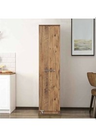 Resim Evistro Kiler Dolabı 90 Derece Açılır Kapak Mutfak Dolabı Atlantik Çam 