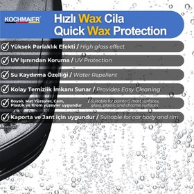 Resim Kochmaier Hızlı Wax Cila - Yüksek Parlaklık ve Boya Koruma, Su İtici Etkili - 1 Litre 