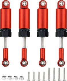 Resim Vkemall C14-c24 İçin Alüminyum Amortisör + Tutucu Seti, Kırmızı, 4 Adet, 11mm Çap, 65mm Uzunluk 