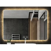 Resim Global Led Mirror 50 x 65 cm Dokunmatik Tuşlu Buğu Çözücü Ledli Banyo Aynası Dekoratif Ayna 