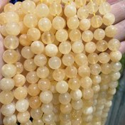 Resim 6/8/10Mm Doğal Sitrin Taş Boncuklar, Pırıl Pırıl Yuvarlak Serbest Boncuklar, Takı Yapımı, DIY Bileklik ve Kolye 