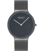 Resim Obaku Denmark V307GXUUMU Quartz Hasır Siyah 40 mm Erkek Kol Saati 