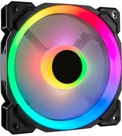 Resim OEM Qpart Qr-1 12cm Kasa Içi Rainbow Işıklı Fan Molex 