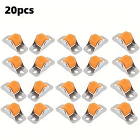 Resim 20 adet 1.27 cm Mini Mobilya Tekerlekleri - Tüllü, Yatak, Ofis ve Ev Mobilyaları için Ağır Hizmet PVC Döner Çekmeceler, Pürüzsüz Kayma Hareketi, Sağlam Metal Çerçeve, Kolay Kurulum, Mobilya Tekerlekleri, Tüllü Oda Hareketliliği, Modern Tekerlek Tasarımı, Dayanıklı Tekerlek İnşası 