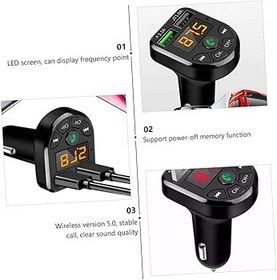 Resim Gadpiparty Kablosuz Şarj Cihazı ve Alıcısı Araç İçi Oynatıcı Fm Radyo USB Girişi ve Araçlarla Uyumlu Güç Kesilmesi Hafızası Özelliği 