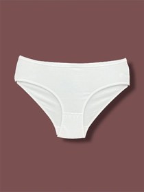 Resim Erdenay Tekstil Yüksek Kalite Penye Kadın Bikini Külot 3'lü Beyaz 