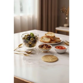 Resim Çift Cidarlı Cam Kase 250 ml 10 cm 