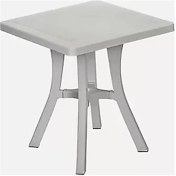 Resim Holiday Royal 70x70 Bahçe Ve Balkon Masası Çöl Gri 