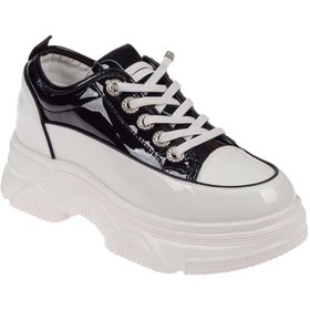 Resim Guja Gizli Dolgu Tabanlı Kadın Spor Ayakkabı GJ-372 SİYAH RUGAN 