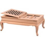 Resim Masif Art Apole Avangart Tavla Sehpa Cilasız Ham Ahşap 