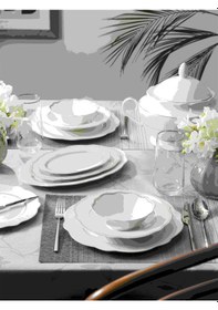 Resim Pierre Cardin Lindia 60 Parça Yemek Takımı Altın 