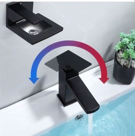 Resim Siyah Lavabo Bataryası Ve Siyah Lavabo 602b Siyah 