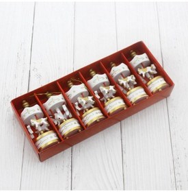 Resim Dekoratif 6'lı Beyaz Mini Atlı Karınca - 9073712248962do 