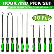 Resim 10 Adet Kaldırma ve Kanca Seti, Otomotiv Yağ Contası/O-Ring Gasket Çekme Mini Kancası 