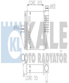 Resim KALE 342815 Turbo Radyatoru Intercooler (PEUGEOT: 308 İI /308 SW İI CİTROEN C4 9675627980 (WF733456) 