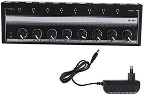 Resim Kulaklık Amplifikatörü, 8 Kanal Taşınabilir Metal Stereo Amplifikatör, Mini Kulaklık Ayırıcı, Stüdyo Ve Sahne Için 100 Ila 240V(EU), kulaklık amplifikatörü kulaklık amplifikatörü gitar kulaklık a 