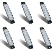 Resim Timeless Tre 6pcs LED Deniz Tekne Işıkları Deniz Nezaket Işık Şeridi Güverte Transom Kokpit Navigasyon Aydınlatma Su Geçirmez 12V, Beyaz (Yurt Dışından) 