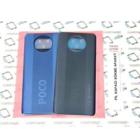 Resim Xiaomi Uyumlu Poco X3 / Poco X3 Nfc Arka Kapak Batarya Pil Kapağı (Cam) (525167181) 