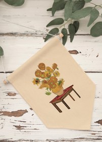 Resim Yatak Odası Pinterest Duvar Dekoru, Van Gogh Sanat Serisi, Kanvas Flama Askılı Duvar Örtüsü NO:417 - Renkli - 7 / 30 x 40 