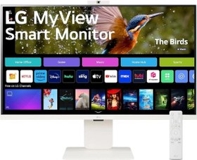 Resim LG 32\ 32SR85U-W MyView 5Ms 60Hz (HDMI+Type-C) AirPlay 2 4K UHD IPS Akıllı Monitör with Webos and Built-in 