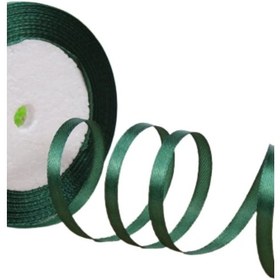 Resim Saten Kurdele 2 cm 10 Metre Koyu Yeşil 