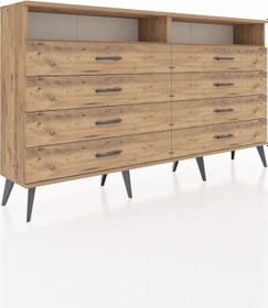 Resim Arges Konsol 2 Raflı 8 Çekmeceli 176x30x99 Çam-çam Çam-çam 