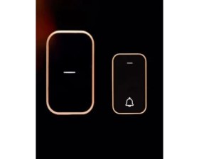 Resim Storemax Kinetik Enerjili Kapı Zili Pilsiz Şarjsız Kablosuz Fişi Prize Tak Çalıştır Kumandalı Zil Kablosuz Kapı Zili, 38 Farklı Melodi, Pil Gerektirmeyen Kinetik Buton, 150M Menzil (Siyah) 