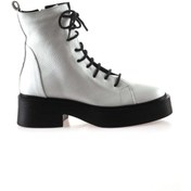 Resim Bueno Shoes Beyaz Flotter Deri Kadın Topuklu Bot 01wt1801 