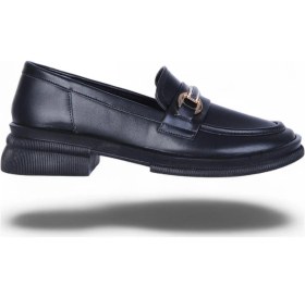 Resim Ayakcenter Nhr2 Siyah Kadın Loafer Ayakkabı Siyah 