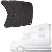 Resim Aubyhe Yarı Ticari Kamyon Penceresi Güneşlikleri - Isı & Uv Engelleyici Mesh Malzeme - Sürekli Cam Uygun - Siyah 60x55cm - 2 Adet 