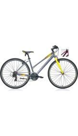 Resim Bisan Lotus Kadın Şehir Bisikleti 34CM V 24 Jant 21 Vites Mercan Beyaz 