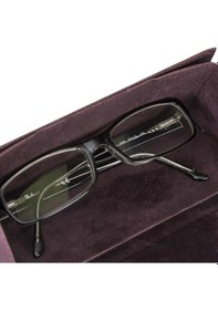 Resim Smart Glass Deri Gözlük Kılıfı TN6 Mor 