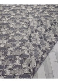 Resim Savan Dokuma Halı Örtüsü 9m² 240 340 Gri 