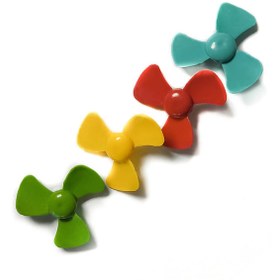 Resim Genel Markalar 60mm 3 Kanat Oyuncak Pervane Rüzgar Gülü Su Botu Rc Dıy Motor Propeller 
