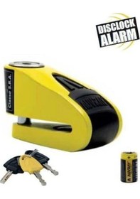Resim Auvray B-lock 06 Alarmlı Disk Kilidi 6 Mm 120db Sarı Siyah 