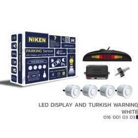 Resim Niken NİKEN PARK SENSÖRÜ LED EKRAN VE TÜRKÇE UYARI BEYAZ 