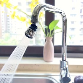 Resim 360° Dönebilen Yüksek Basınçlı Musluk Uzatıcı - 2 Modlu, Sıçratma Önleyici ve Sızdırmaz, Karavan ve Oteller için Mutfak ve Banyo Aksesuarı 