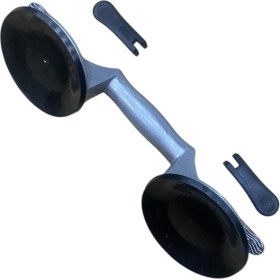 Resim 100KG Çiftli Vantuz Alüminyum Cam Granit Seramik Laminat Ahşap Ayna Taşıma Vantuzu Yedek Mandallı 