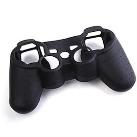 Resim OSTENT Koruyucu Silikon Jel Yumuşak Cilt Kılıf Kapak Kılıfı Sony PlayStation PS2 PS3 Denetleyici Renk Siyah 
