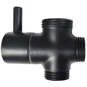 Resim T.U.A. ARMATÜR Robot Duş Seti Yönlendirici Vana Siyah 