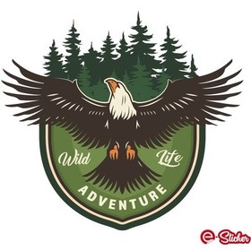 Resim Adventure Camping Off Road Sticker Kartal Eagle Sticker 