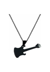 Resim Elektro Gitar Rock Müzik Aleti Siyah Renk 316l Paslanmaz Çelik Fi 