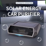 Resim 1 adet Güneş Enerjili Araba Arıtıcısı - Otomatik İşletim, Koku Giderme ve Dezenfeksiyon, Ozon Jeneratörü, Güneş Şarjı, Araba İçi Tazeleme Teknolojisi, Araç Hava Arıtıcısı, Modern Tasarım, Şeffaf Kapak 