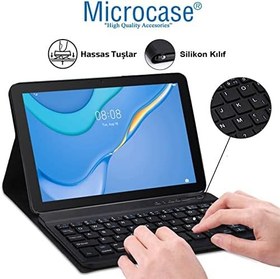 Resim Microcase Huawei Matepad T10 9.7 inch Bluetooth Klavyeli Standlı Kılıf - BKK4 