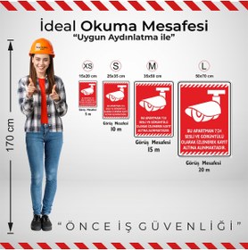 Resim isgtabelam 35x50cm/fosforluDekota/Bu Apartman 7/24 Sesli Ve Görüntülü Olarak Kayıt Altına Alınmaktadır/v5-1 