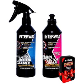 Resim İnterwax Interwax 2'li Set Torpido Parlatıcı Krem Ve Susuz Motor Temizleyici 500 Ml 