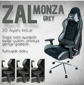 Resim Herkese Mobilya Zal - Monza Grey Üst Seviye Oyuncu Koltuğu 