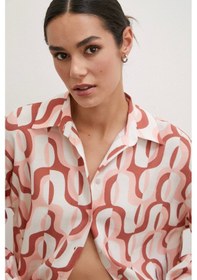 Resim Never More 90'lar Pop Gömlek Krem 