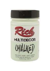 Resim Rich Multi Decor Chalked Akrilik Boya 100 Cc 4562 Soft Yeşil 